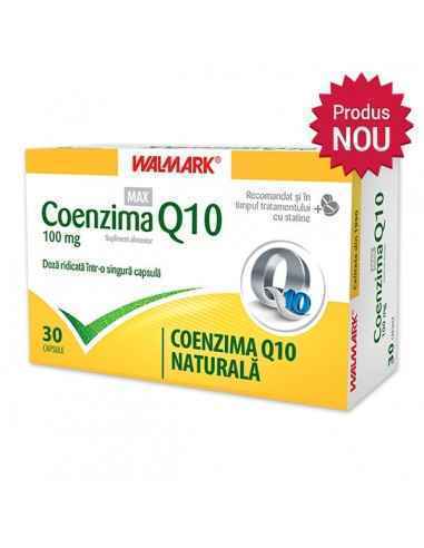 Coenzima Q10 100mg 30 capsule Walmark
Coenzima Q10 este o componentă esențială prezentă în toate celulele corpului uman, dar mai
