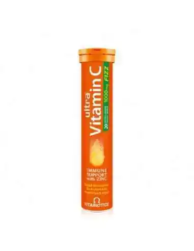 Ultra Vitamina C Fizz 1000mg, 20 tablete efervescente, Vitabiotics, VITAMINE SI MINERALE