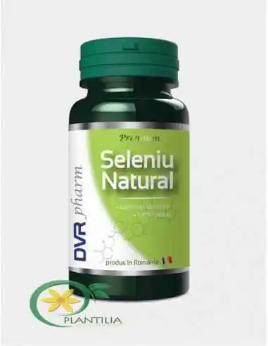 Seleniu Natural 60 + 30 cps DVR Pharm, VITAMINE SI MINERALE