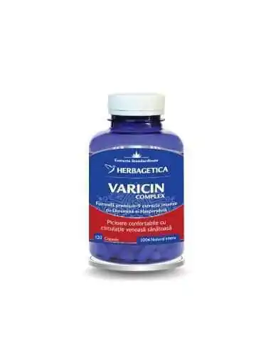 Varicin Complex 120cps Herbagetica, REMEDII NATURISTE