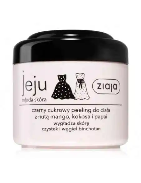 Ziaja Jeju Pink - Scrub cu zahăr și cărbune pentru corp, 200 ml Ziaja, INGRIJIRE TEN