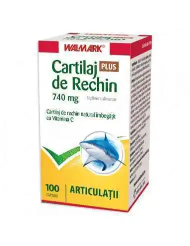 Cartilaj de rechin PLUS 740 mg 100 capsule Walmark, REMEDII NATURISTE