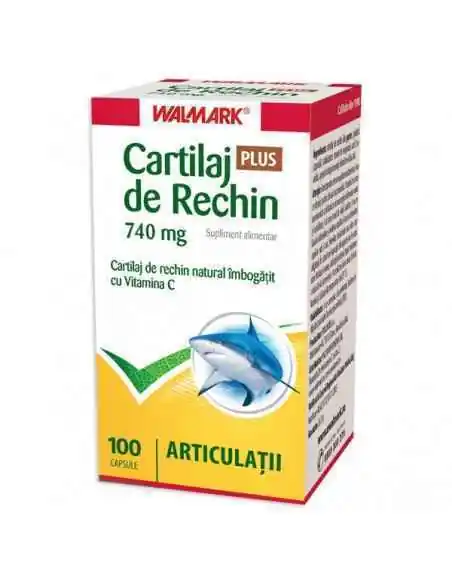 Cartilaj de rechin PLUS 740 mg 100 capsule Walmark, REMEDII NATURISTE
