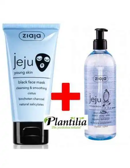 Oferta Ziaja Jeju – Apă micelară + Mască pentru față cu cărbune Ziaja, INGRIJIRE TEN