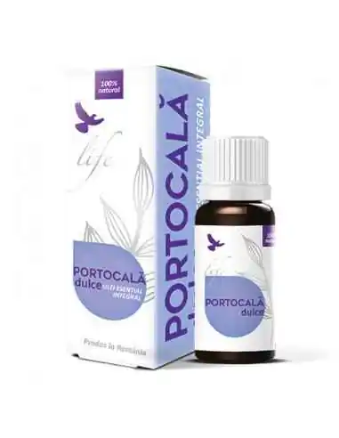 Ulei integral portocala dulce 10ml Life Bionovativ, ULEIURI ESENTIALE