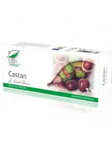 Castan 30 capsule Pro Natura, REMEDII NATURISTE