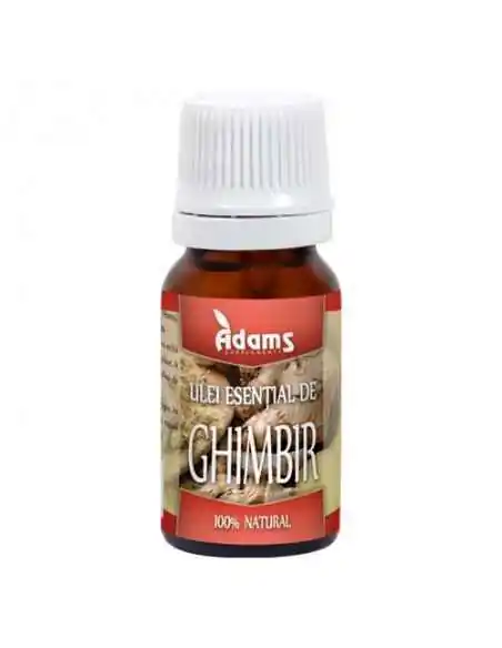 ULEI ESENTIAL DE GHIMBIR 10ML ADAMS VISION, ULEIURI ESENTIALE