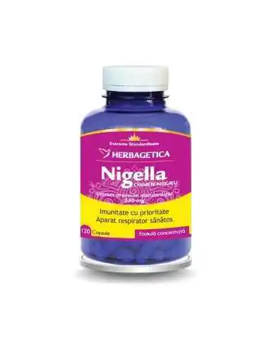 NIGELLA CHIMEN NEGRU 120 cps Herbagetica, Imunitate si raceala