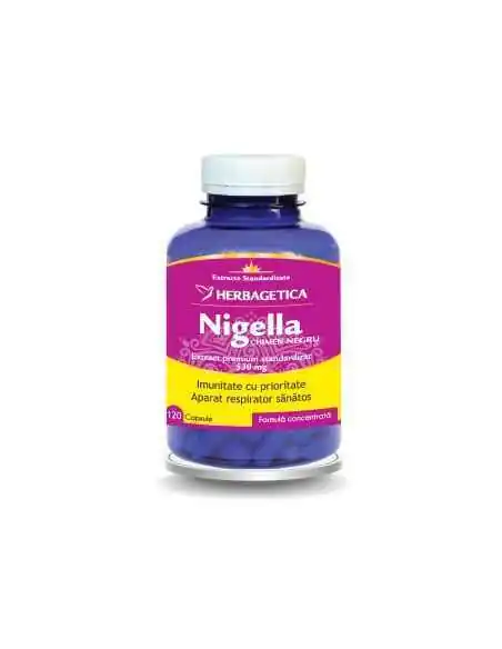 NIGELLA CHIMEN NEGRU 120 cps Herbagetica, Imunitate si raceala
