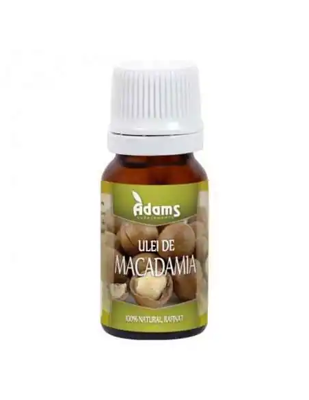 Ulei de Macadamia 10ml Adams, ULEIURI VEGETALE