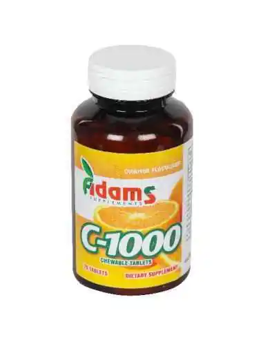 VITAMINA C-1000MG 70CPR MASTICABILE ADAMS VISION, Raceala si gripa