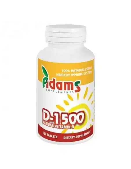 VITAMINA D-1500 180CPR ADAMS VISION, Raceala si gripa