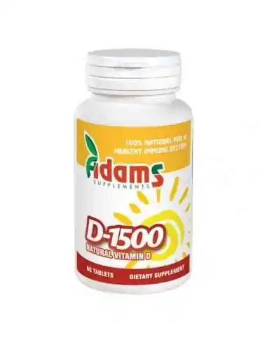 VITAMINA D-1500 60CPR ADAMS VISION, Raceala si gripa