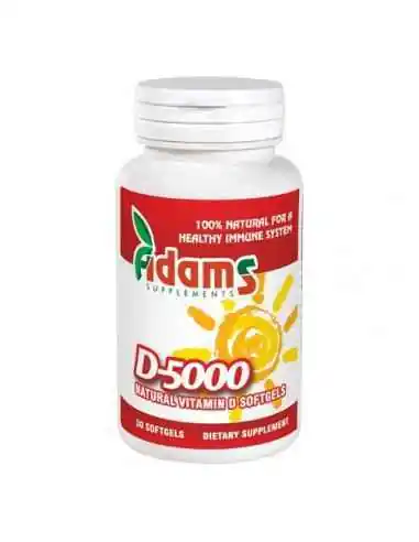VITAMINA D-5000 NATURALA 30CPS ADAMS VISION, Raceala si gripa