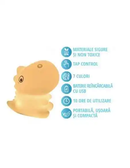 Lampa de veghe dinozaurul Texy EASYCARE Baby, ELECTROCASNICE SI APARATURA TRAI SANATOS