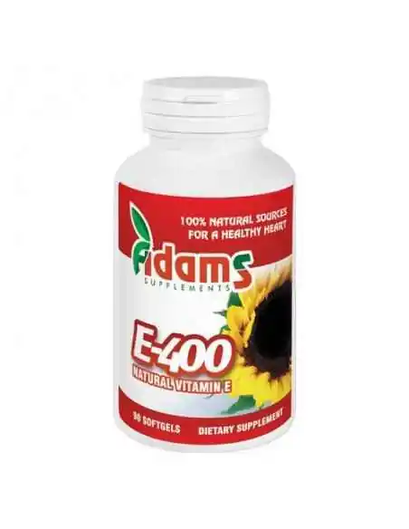 VITAMINA E NATURALA 400UI 90CPS ADAMS VISION, Stres