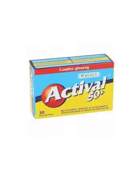 ACTIVAL 50+, 30CPR BERES, VITAMINE SI MINERALE