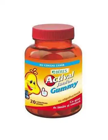 ACTIVAL JUNIOR GUMMY 20CPR GUMATE BERES, VITAMINE SI MINERALE