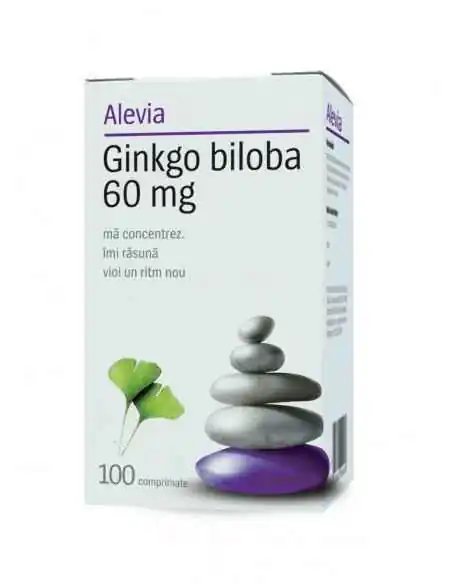 Ginkgo Biloba 60mg 100 cpr  Alevia, Sistemul nervos