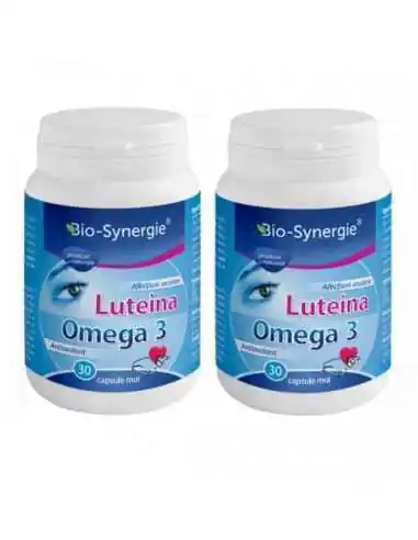 LUTEINA OMEGA 3 30CPS 1+1 GRATIS BIO-SYNERGIE, Sanatatea ochilor