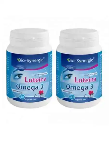 LUTEINA OMEGA 3 30CPS 1+1 GRATIS BIO-SYNERGIE, Sanatatea ochilor