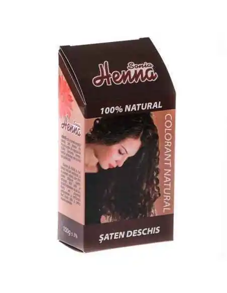 Vopsea de par Henna Sonia Saten Deschis 100gr Kian Cosmetics, REDUCERI