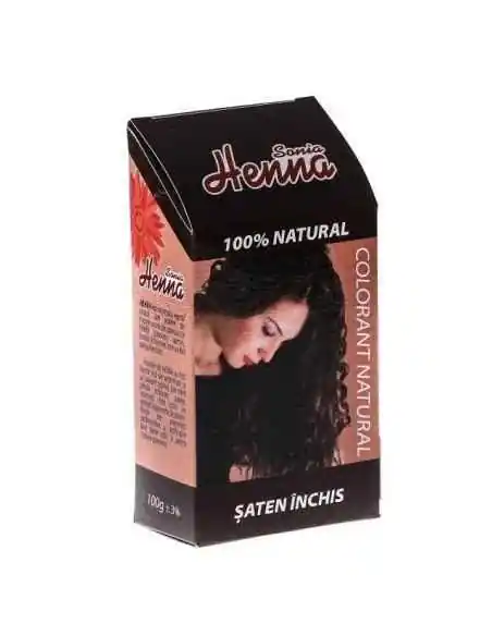 Vopsea de par Henna Sonia Saten Inchis 100gr Kian Cosmetics, REDUCERI