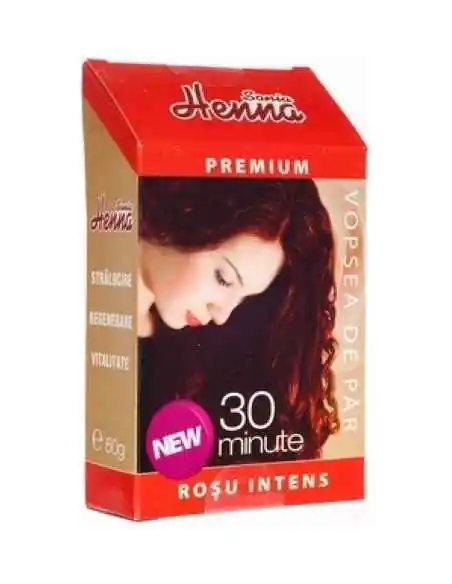 Vopsea par Henna Premium Rosu Intens 60gr Kian Cosmetics, REDUCERI