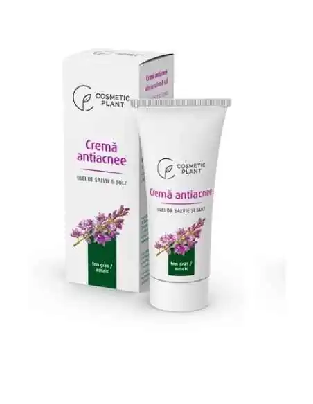 CREMA ANTIACNEE + SALVIE + SULF 30ML Cosmetic Plant, UNGUENTE/CREME/GELURI