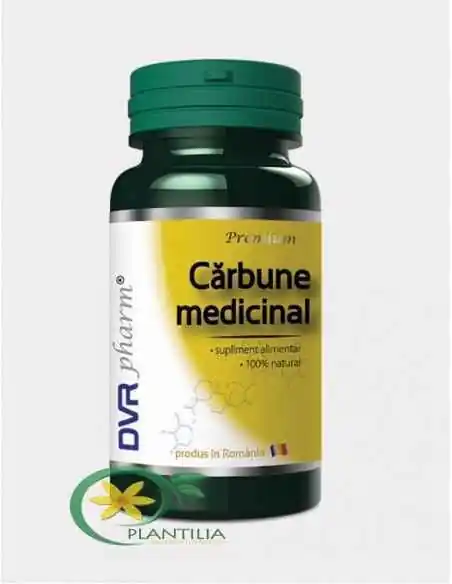 Cărbune Medicinal 60 + 30 capsule DVR Pharm, REMEDII NATURISTE