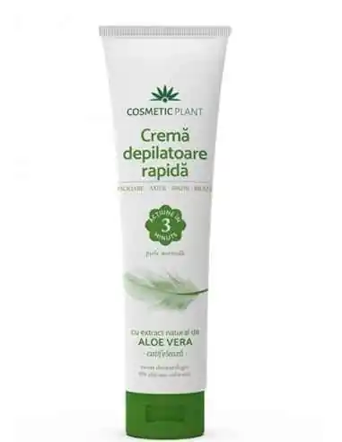 CREMA DEPILATOARE RAPIDA + ALOE VERA 150ML COSMETICPLANT, UNGUENTE/CREME/GELURI