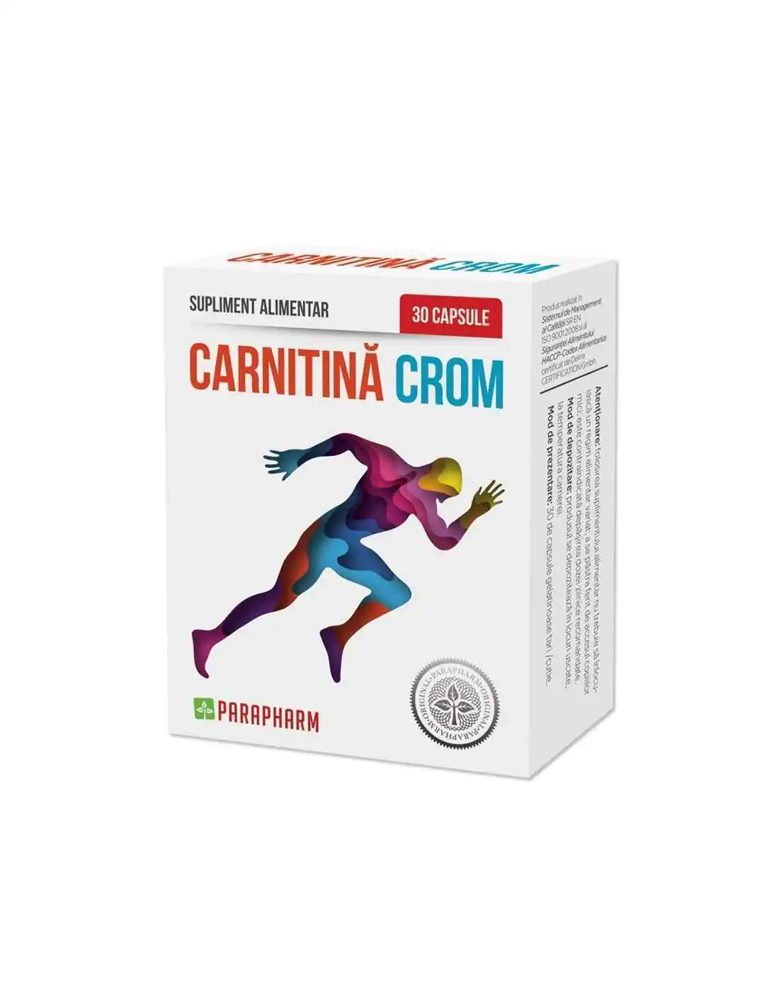 Carnitina Crom 30cps Parapharm