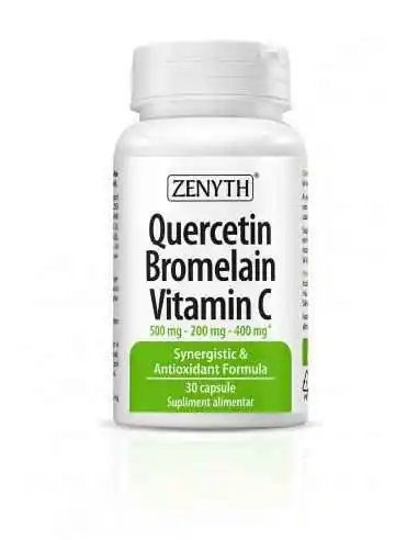 Quercetin Bromelain Vitamina C 30cps Zenyth, REMEDII NATURISTE