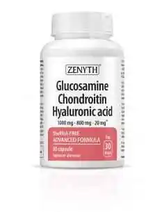 Glucosamine, Chondroitin Hyaluronic Acid 60cps Zenyth, REMEDII NATURISTE