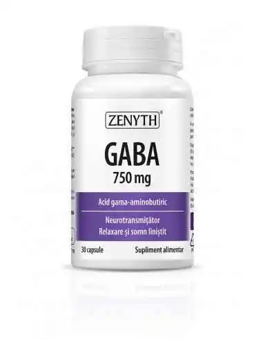 GABA 750mg 30cps Zenyth, REMEDII NATURISTE