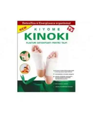 PLASTURI DETOXIFIANTI KINOKI 6CM*8CM 10BUC Naturalia Diet, REMEDII NATURISTE