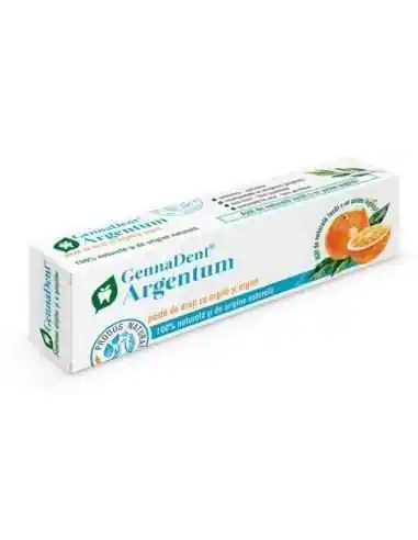 Pasta dinti GennaDent Argentum 50ml Viva Natura, INGRIJIRE PERSONALA