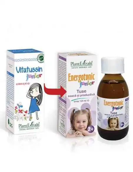 Energotonic junior Tuse seaca si productiva 125 ml PlantExtrakt, SIROPURI