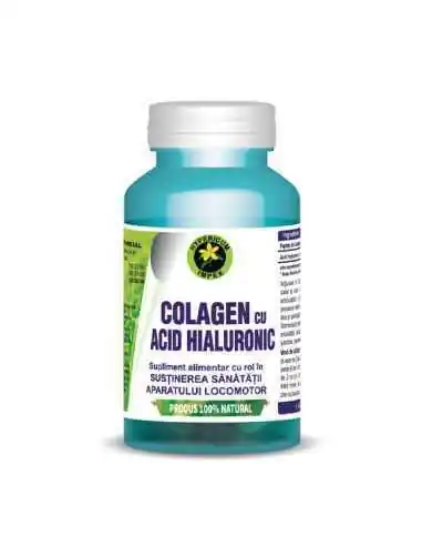 COLAGEN CU ACID HIALURONIC 60CPS HYPERICUM, REMEDII NATURISTE