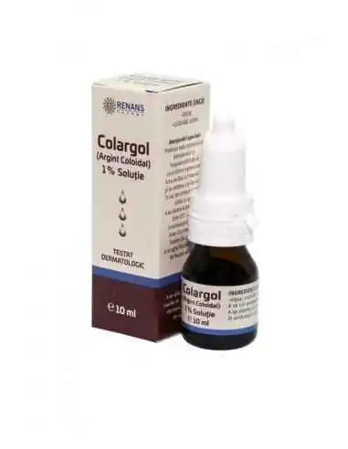 COLARGOL ARGINT COLOIDAL 1% 10ML RENANS PHARMA, Piele, par si unghii