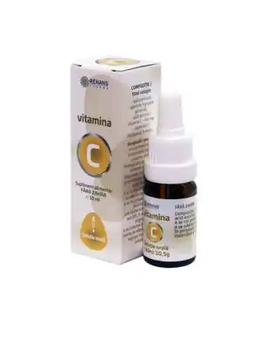 VITAMINA C FARA ZAHAR 10ML RENANS PHARMA, Imunitate