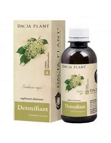 Detoxifiant soluţie hidroalcoolică 200 ml Dacia Plant, TINCTURI CU ALCOOL