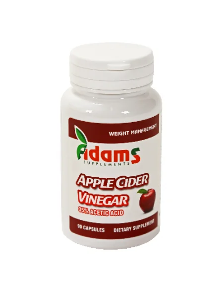 Otet Din Cidru De Mere (Apple Cider Vinegar) 90 capsule Adams, Tulburari Hormonale