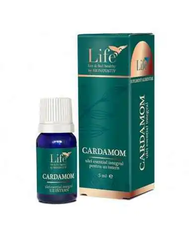 Cardamom ulei esential integral 5 ml BIONOVATIV, ULEIURI ESENTIALE