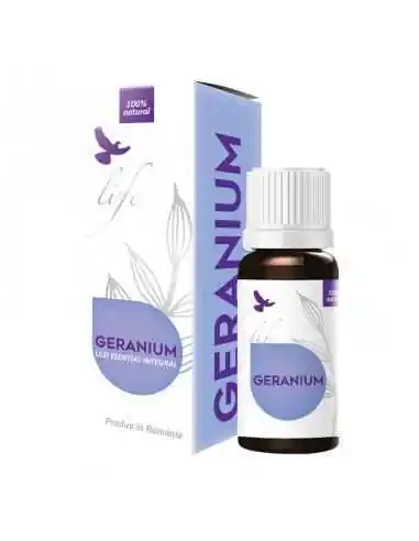 Geranium ulei esential integral 5 ml BIONOVATIV, ULEIURI ESENTIALE