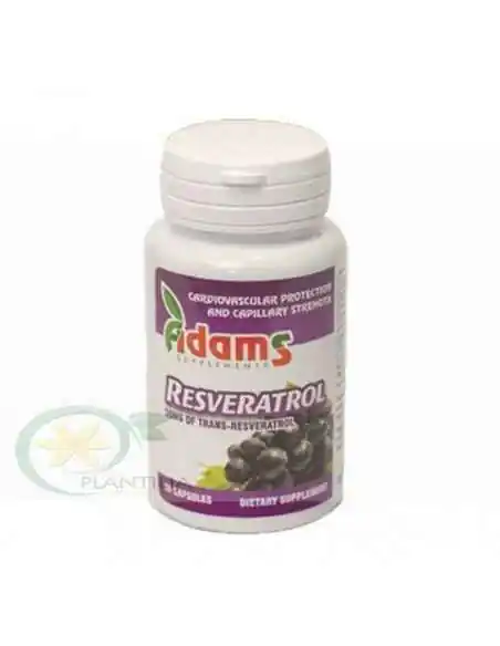 Resveratrol 50 mg 30 capsule Adams Vision, Stres