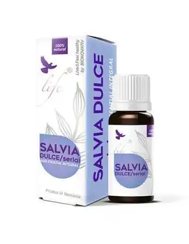 Salvie dulce ulei esential integral 10 ml BIONOVATIV, ULEIURI ESENTIALE