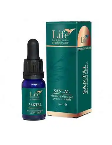 Santal ulei esential integral 5 ml BIONOVATIV, ULEIURI ESENTIALE