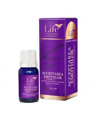 Amestec de uleiuri esentiale ACCEPTAREA EMOTIILOR 10 ml BIONOVATIV, ULEIURI ESENTIALE