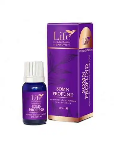 Amestec de uleiuri esentiale SOMN PROFUND 10 ml BIONOVATIV, ULEIURI ESENTIALE